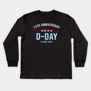 D-Day 75 Year Anniversary Kids Long Sleeve T-Shirt